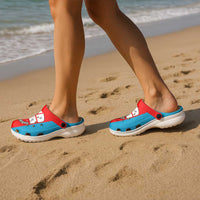 Liguria Italy Clogs Shoes Flag Color Inspiration - Wonder Print Shop