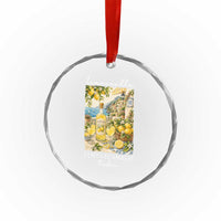 Limoncello Amalfi Coast Crystal Glass Ornament Lemon Lover Italian Summer Fruit