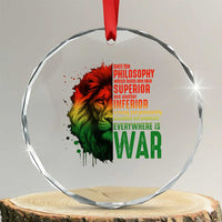 Lion of Judah Crystal Glass Ornament Rasta Haile Selassie War Speech Jah Bless TS10
