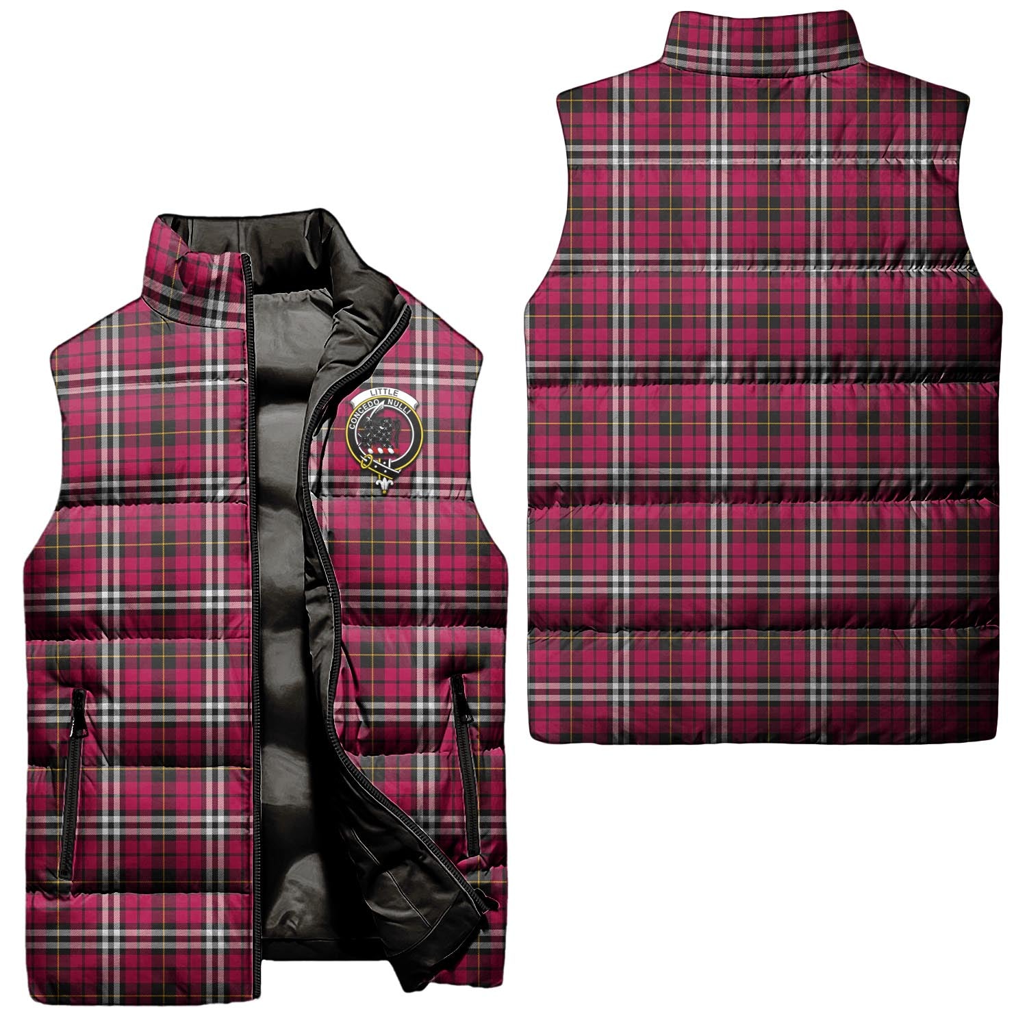 little-clan-puffer-vest-family-crest-plaid-sleeveless-down-jacket