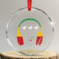 Little Birds Crystal Glass Ornament Rastafari Rasta Reggae Music Headphones Jamaican Pride - Wonder Print Shop