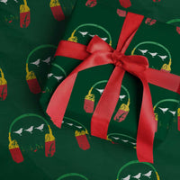 Little Birds Wrapping Paper Roll Rastafari Rasta Reggae Music Headphones Jamaican Pride - Wonder Print Shop