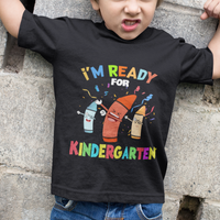 Crayons Kindergarten T Shirt For Kid I'm Ready For Kinder Cute 1st Day Of School - Wonder Print Shop