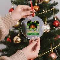 Little Miss Jamaica Crystal Glass Ornament Proud Jamaican Afro Black Girls Jamaica Flag Pride TS10