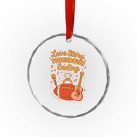 Love Story Touchdown Ending Crystal Glass Ornament Football And Music Engagement TS02