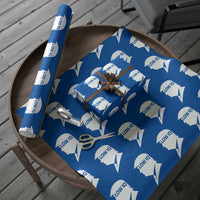 Low IQ Political Silhouette Profile Humor Wrapping Paper Roll Satirical Politics Subtle Hate