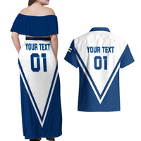 Finland Hockey 2024 Couples Matching Off Shoulder Maxi Dress and Hawaiian Shirt Come on Leijonat - Wonder Print Shop