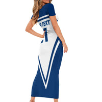 Finland Hockey 2024 Family Matching Short Sleeve Bodycon Dress and Hawaiian Shirt Come on Leijonat - Wonder Print Shop