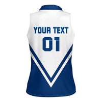 Finland Hockey 2024 Women Sleeveless Polo Shirt Come on Leijonat - Wonder Print Shop