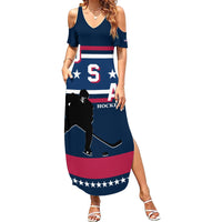 USA Hockey 2024 Summer Maxi Dress Go Team USA - Wonder Print Shop