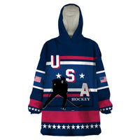 USA Hockey 2024 Wearable Blanket Hoodie Go Team USA - Wonder Print Shop