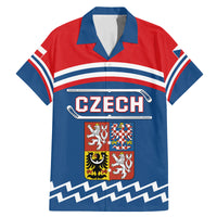 Czech Hockey 2024 Family Matching Mermaid Dress and Hawaiian Shirt Come on Czechia - Wonder Print Shop