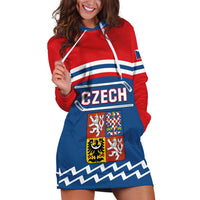 Czech Hockey 2024 Hoodie Dress Come on Czechia - Wonder Print Shop