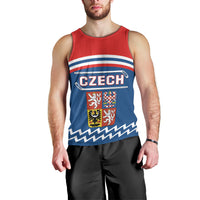 Czech Hockey 2024 Men Tank Top Come on Czechia - Wonder Print Shop