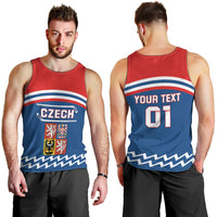 Czech Hockey 2024 Men Tank Top Come on Czechia - Wonder Print Shop