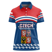 Czech Hockey 2024 Women Polo Shirt Come on Czechia - Wonder Print Shop