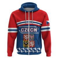 Czech Hockey 2024 Zip Hoodie Come on Czechia - Wonder Print Shop