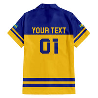 Sweden Hockey 2024 Family Matching Summer Maxi Dress and Hawaiian Shirt Tre Kronor Come on - Wonder Print Shop