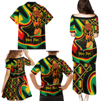 Juneteenth 2024 Family Matching Puletasi and Hawaiian Shirt 1865 Freedom Day Anniversary - Wonder Print Shop