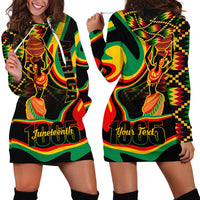 Juneteenth 2024 Hoodie Dress 1865 Freedom Day Anniversary - Wonder Print Shop