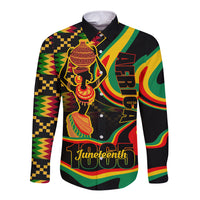 Juneteenth 2024 Long Sleeve Button Shirt 1865 Freedom Day Anniversary - Wonder Print Shop