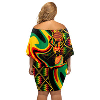 Juneteenth 2024 Off Shoulder Short Dress 1865 Freedom Day Anniversary - Wonder Print Shop