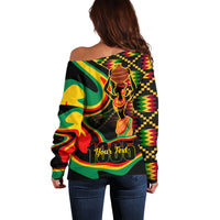 Juneteenth 2024 Off Shoulder Sweater 1865 Freedom Day Anniversary - Wonder Print Shop