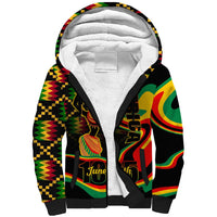 Juneteenth 2024 Sherpa Hoodie 1865 Freedom Day Anniversary - Wonder Print Shop