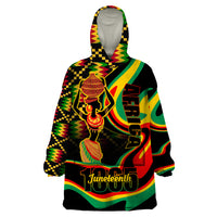 Juneteenth 2024 Wearable Blanket Hoodie 1865 Freedom Day Anniversary - Wonder Print Shop