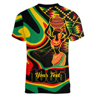 Juneteenth 2024 Women V-Neck T-Shirt 1865 Freedom Day Anniversary - Wonder Print Shop