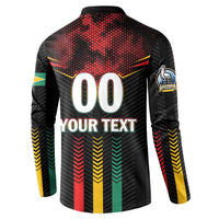 Custom Cricket Guyana Harpy Eagles Button Sweatshirt Let's Go Guyana