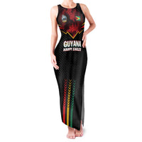 Custom Cricket Guyana Harpy Eagles Family Matching Tank Maxi Dress and Hawaiian Shirt Let's Go Guyana