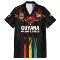 Custom Cricket Guyana Harpy Eagles Hawaiian Shirt Let's Go Guyana