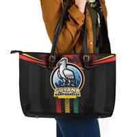 Cricket Guyana Harpy Eagles Leather Tote Bag Let's Go Guyana