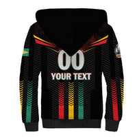 Custom Cricket Guyana Harpy Eagles Sherpa Hoodie Let's Go Guyana