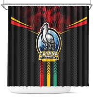 Cricket Guyana Harpy Eagles Shower Curtain Let's Go Guyana