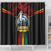 Cricket Guyana Harpy Eagles Shower Curtain Let's Go Guyana