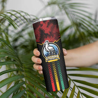 Custom Cricket Guyana Harpy Eagles Skinny Tumbler Let's Go Guyana
