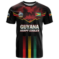 Custom Cricket Guyana Harpy Eagles T Shirt Let's Go Guyana