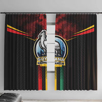 Cricket Guyana Harpy Eagles Window Curtain Let's Go Guyana