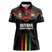 Custom Cricket Guyana Harpy Eagles Women Polo Shirt Let's Go Guyana
