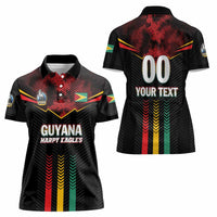 Custom Cricket Guyana Harpy Eagles Women Polo Shirt Let's Go Guyana