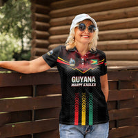Custom Cricket Guyana Harpy Eagles Women Polo Shirt Let's Go Guyana