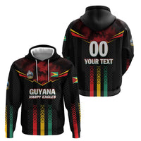 Custom Cricket Guyana Harpy Eagles Zip Hoodie Let's Go Guyana