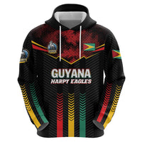 Custom Cricket Guyana Harpy Eagles Zip Hoodie Let's Go Guyana
