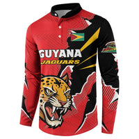 Custom Cricket Guyana Jaguars Button Sweatshirt Go Champion