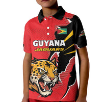 Custom Cricket Guyana Jaguars Kid Polo Shirt Go Champion