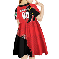 Custom Cricket Guyana Jaguars Kid Short Sleeve Dress Go Champion