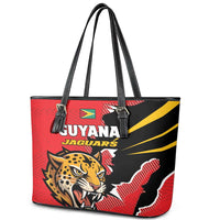 Cricket Guyana Jaguars Leather Tote Bag Go Champion