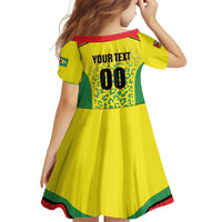 Custom Football Guyana Family Matching Tank Maxi Dress and Hawaiian Shirt Golden Jaguars